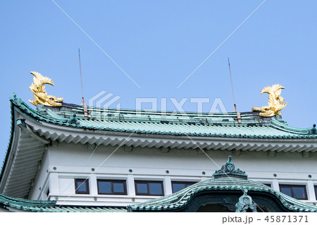 愛知県 名古屋城 金のしゃちほこ 愛知県 名古屋城 金のしゃちほこ 45871371