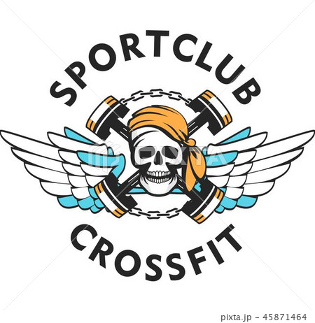 crossfit sports emblem 45871464