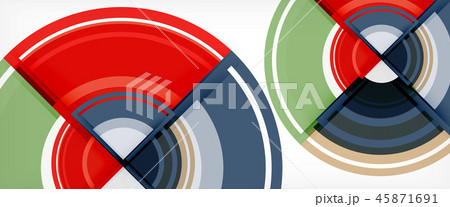 Multicolored round shapes abstract background 45871691