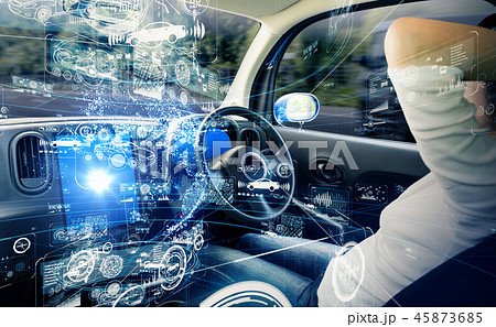 自動運転 45873685
