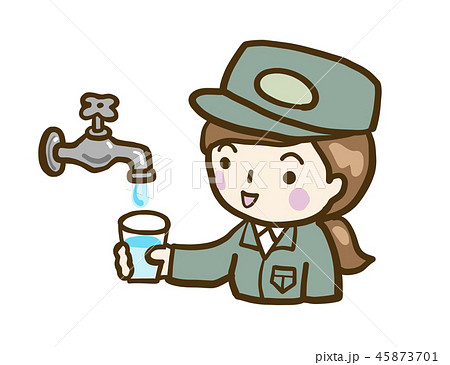 ベクター 水道 水 水道局員 ベクター 水道 水 水道局員 45873701