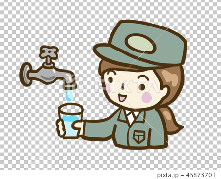 ベクター 水道 水 水道局員 ベクター 水道 水 水道局員 45873701