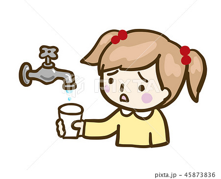 ベクター 水道 水 女の子 ベクター 水道 水 女の子 45873836