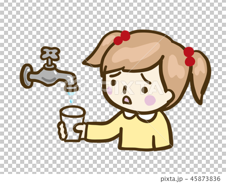 ベクター 水道 水 女の子 ベクター 水道 水 女の子 45873836