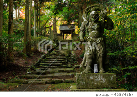 大分県 両子寺の参道の仁王像 大分県 両子寺の参道の仁王像 45874267