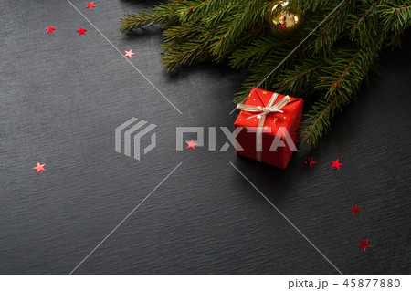 Merry Christmas and Happy New Year Background 45877880