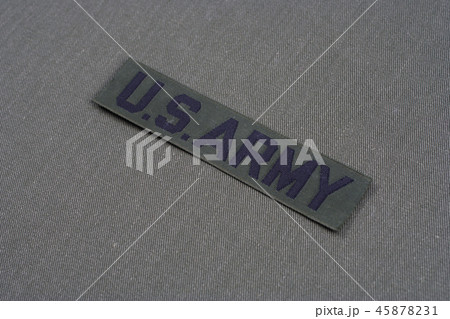 US ARMY Branch Of Service Tape on green uniform 45878231