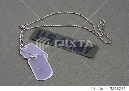 US ARMY Branch Of Service Tape with dog tags  45878232