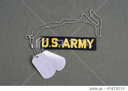 US ARMY Branch Of Service Tape with dog tags US ARMY Branch Of Service Tape with dog tags 45878233