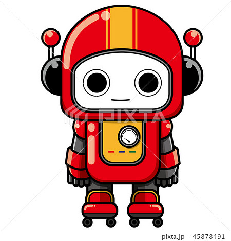 かわいいロボットのイラスト素材 45878491 Pixta