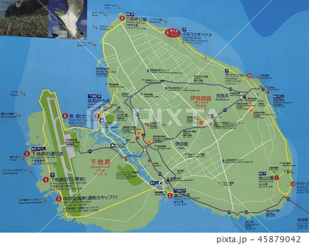 伊良部島 地図看板 伊良部島 地図看板 45879042
