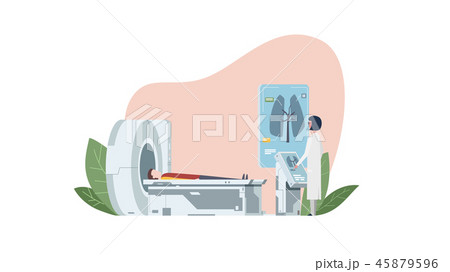 MRI machine patient respiratory scan MRI machine patient respiratory scan 45879596