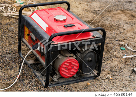 Portable elctric generator working on petrol close 45880144