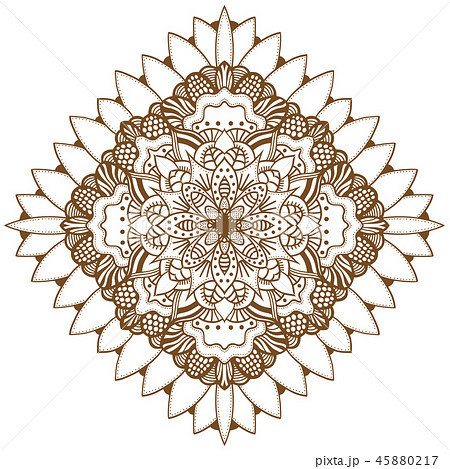 Abstract floral ornament 45880217