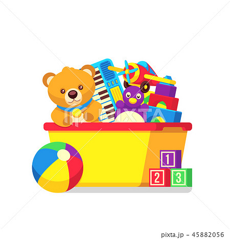 Kids toys in box vector clipart Kids toys in box vector clipart 45882056