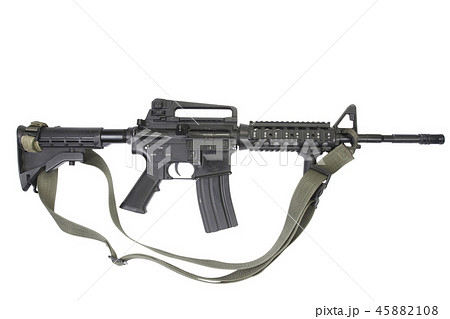 M4 carbine isolated on white M4 carbine isolated on white 45882108