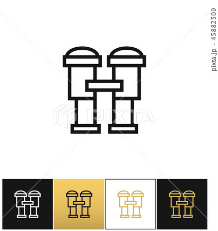 Binoculars sign or find looking and watch vector icon 45882509