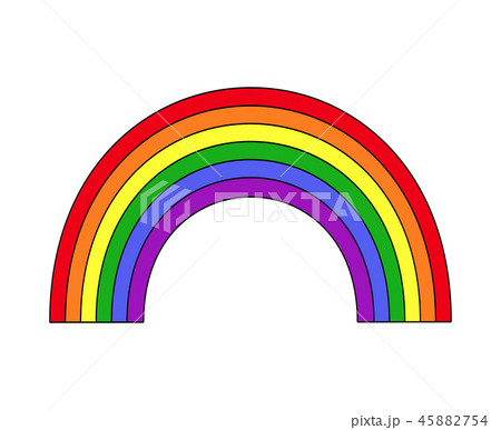 Vector rainbow white background 45882754