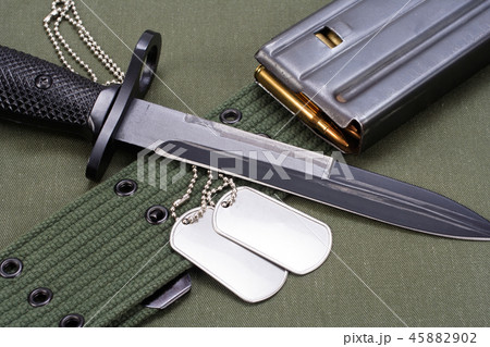 bayonet with US ARMY uniform 45882902