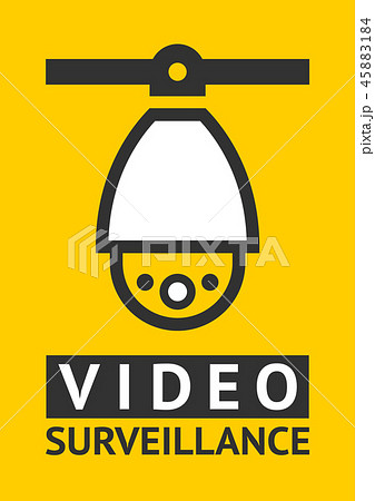 Notice Video cctv symbol sticker for print. Notice Video cctv symbol sticker for print. 45883184