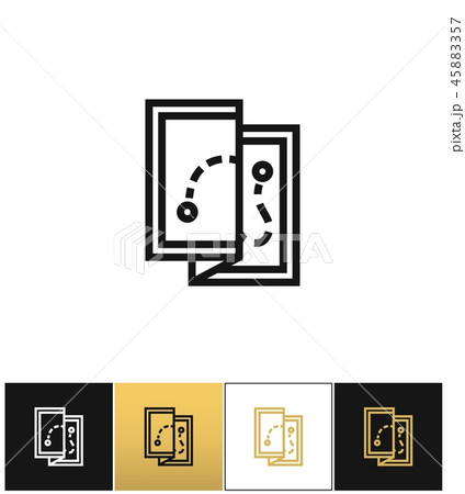 Map vector icon 45883357