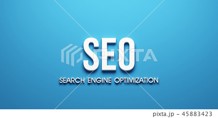 SEO web banner. 3D Render Illustration SEO web banner. 3D Render Illustration 45883423