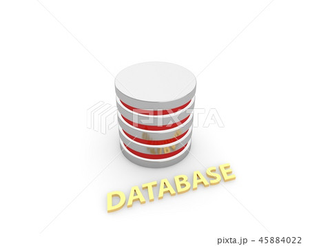 Database symbol on a white background. Database symbol on a white background. 45884022