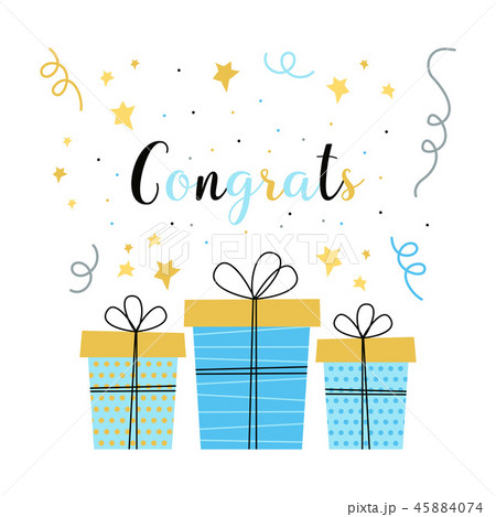 greeting card with presents greeting card with presents 45884074