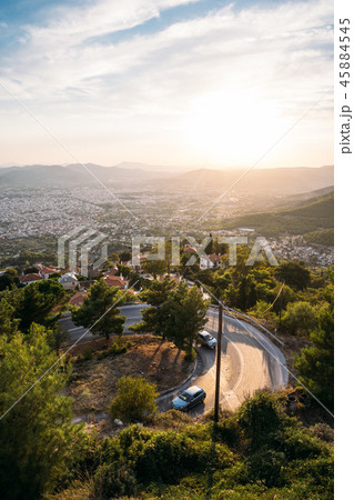 View from the high mountains the city. 45884545