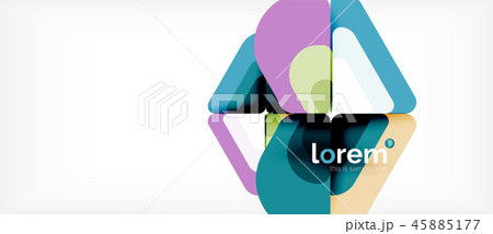 Abstract background multicolored geometric shapes modern design Abstract background multicolored geometric shapes modern design 45885177