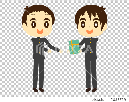 男孩高中男孩華倫泰 男孩高中男孩華倫泰 45888729