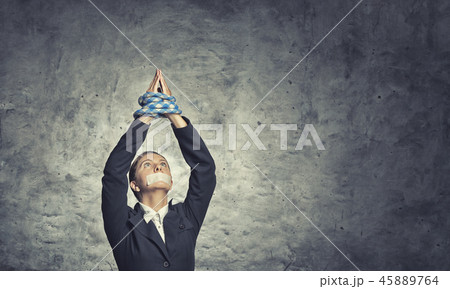 Woman praying for mercy 45889764