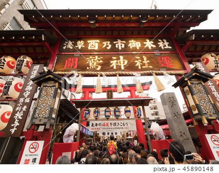 浅草　鷲神社の酉の市 45890148