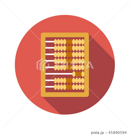 Abacus calculation flat icon Abacus calculation flat icon 45890594