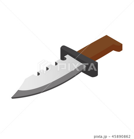 Hunting knife isometric 3d icon Hunting knife isometric 3d icon 45890862