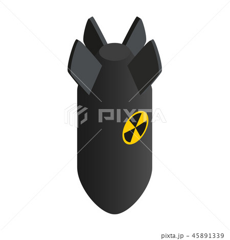 Atomic bomb isometric 3d icon 45891339