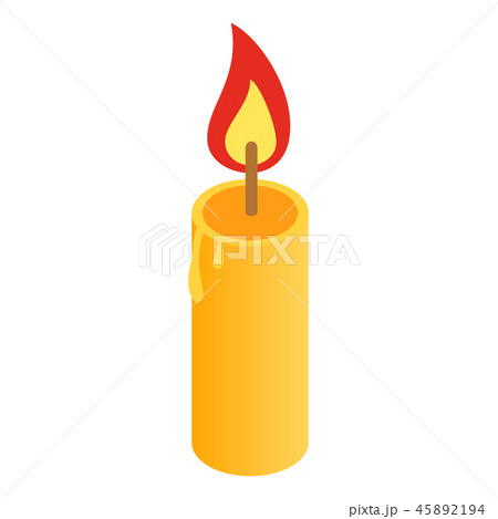 Candle isometric 3d icon Candle isometric 3d icon 45892194