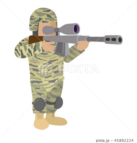 Soldier in camouflage cartoon icon Soldier in camouflage cartoon icon 45892224