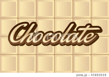 White Chocolate type graphic vector 45893039