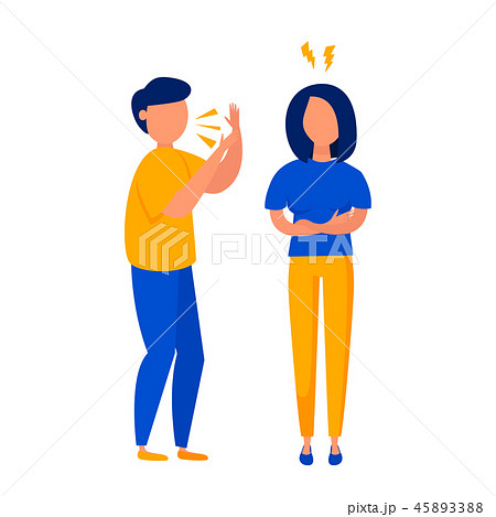 Vector people in bad emotions 45893388
