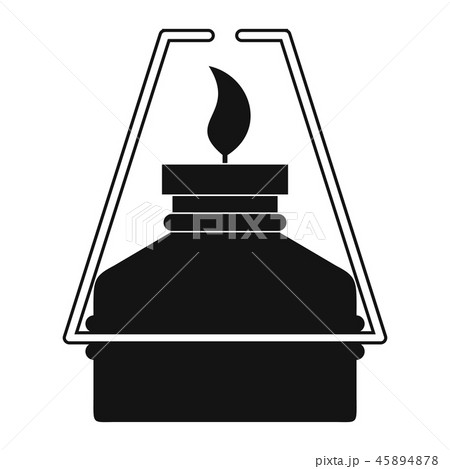 Portable gas burner black simple icon 45894878