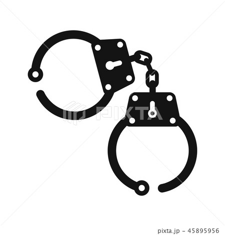Handcuff black icon 45895956
