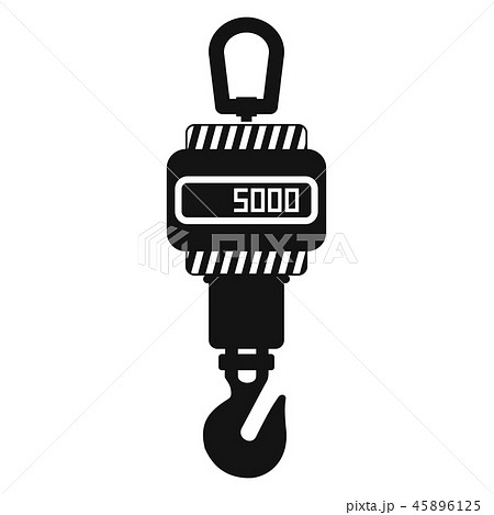 Crane for cargo black simple icon Crane for cargo black simple icon 45896125