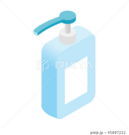 Liquid soap dispenser isometric 3d icon Liquid soap dispenser isometric 3d icon 45897222