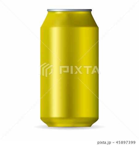 Realistic yellow aluminum can Realistic yellow aluminum can 45897399