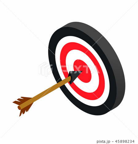 Target with dart isometric 3d icon Target with dart isometric 3d icon 45898234
