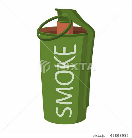 Hand grenade smoke bomb icon 45898952
