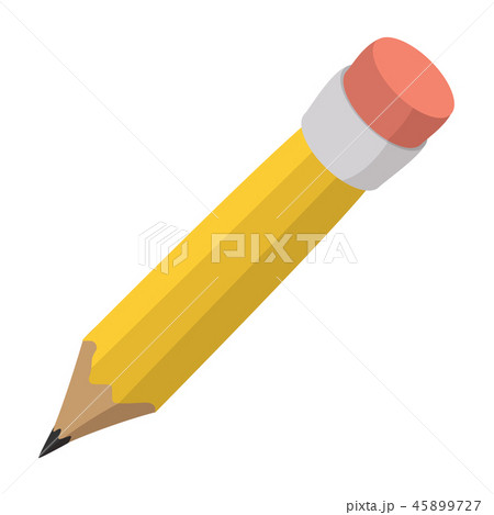 Pencil with eraser cartoon icon 45899727