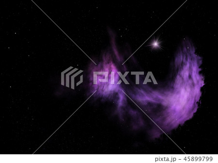 Small part of an infinite star field. 3D rendering 45899799