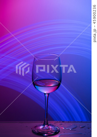 Wine Glass with freeze light on background. Wine Glass with freeze light on background. 45900236